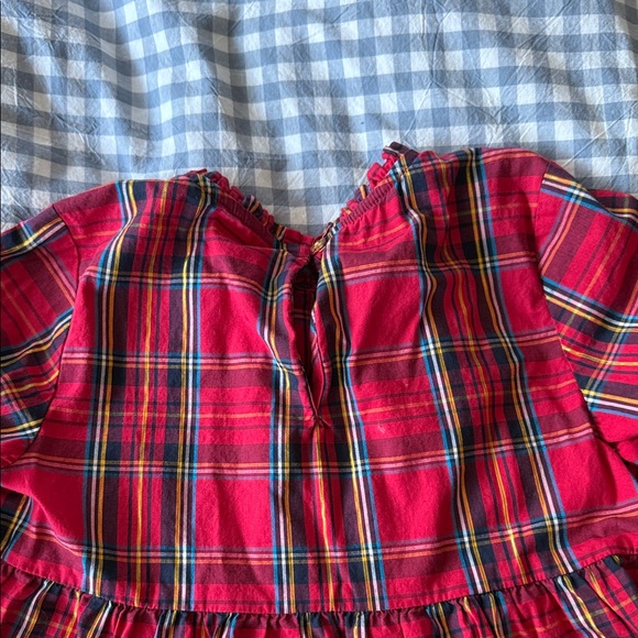 Crewcuts Red Plaid Kids Blouse - Picture 4 of 4